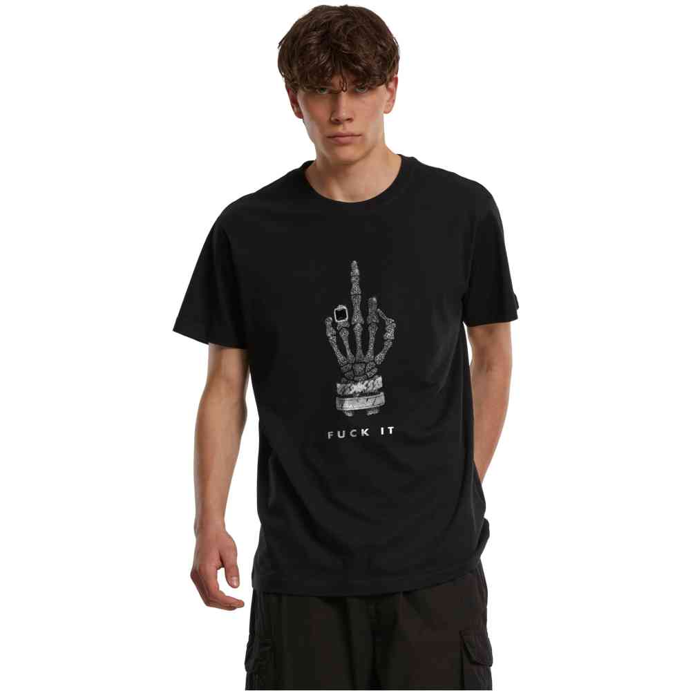 Mister Tee - Skull Hand F*ck It Herren TShirt - Schwarz